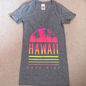 Hawaii love pink shirt